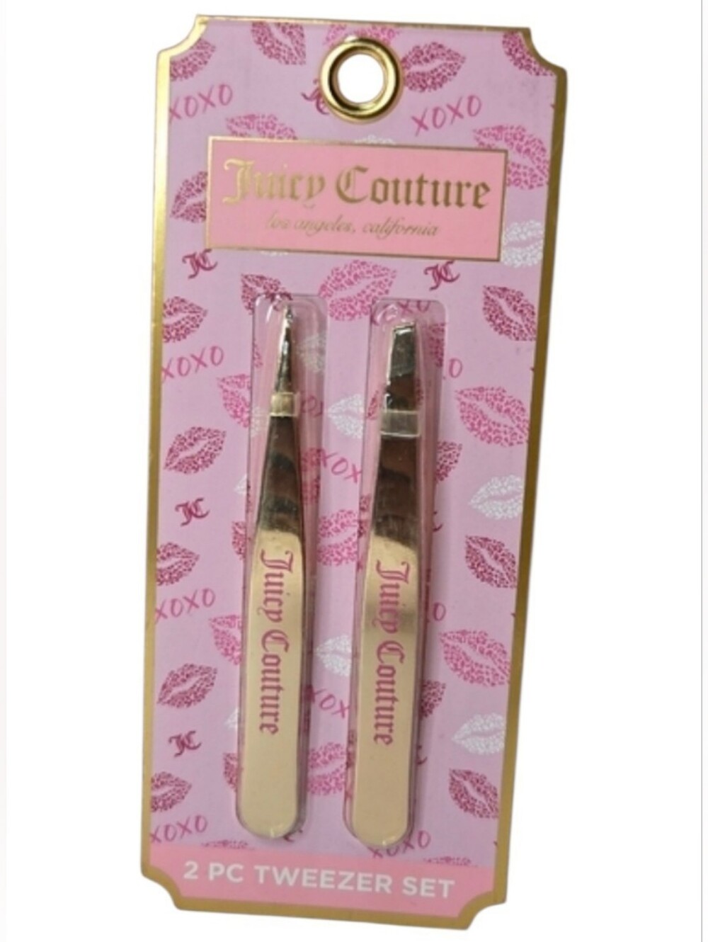 💛▪️Juicy Couture ▪️gold 2 Pack  Tweezer Set